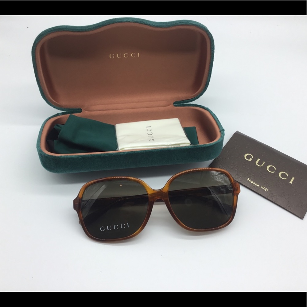 Gucci♥️NWT♥️GG3834/F/S Demi Blonde lens sunglasses - Picture 5 of 8